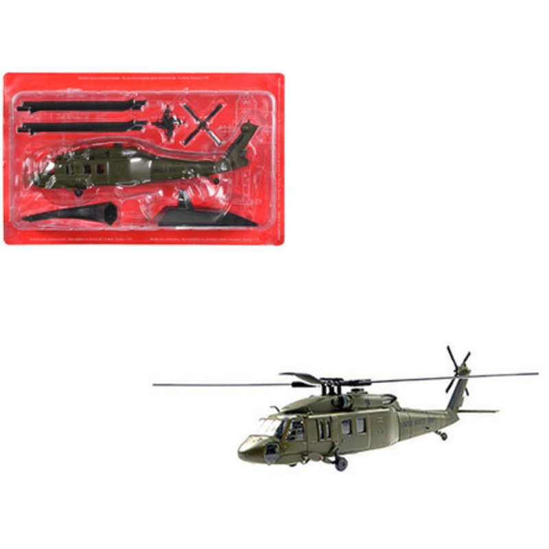 Sikorsky UH-60A Black Hawk Helicopter "United States Army" Olive Drab 1/72 Diecast Model by Altaya