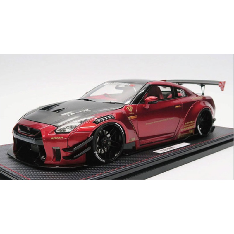1/18 Ignition Model LB-WORKS Nissan GT-R R35 type 2 Red Metallic Resin Car Model