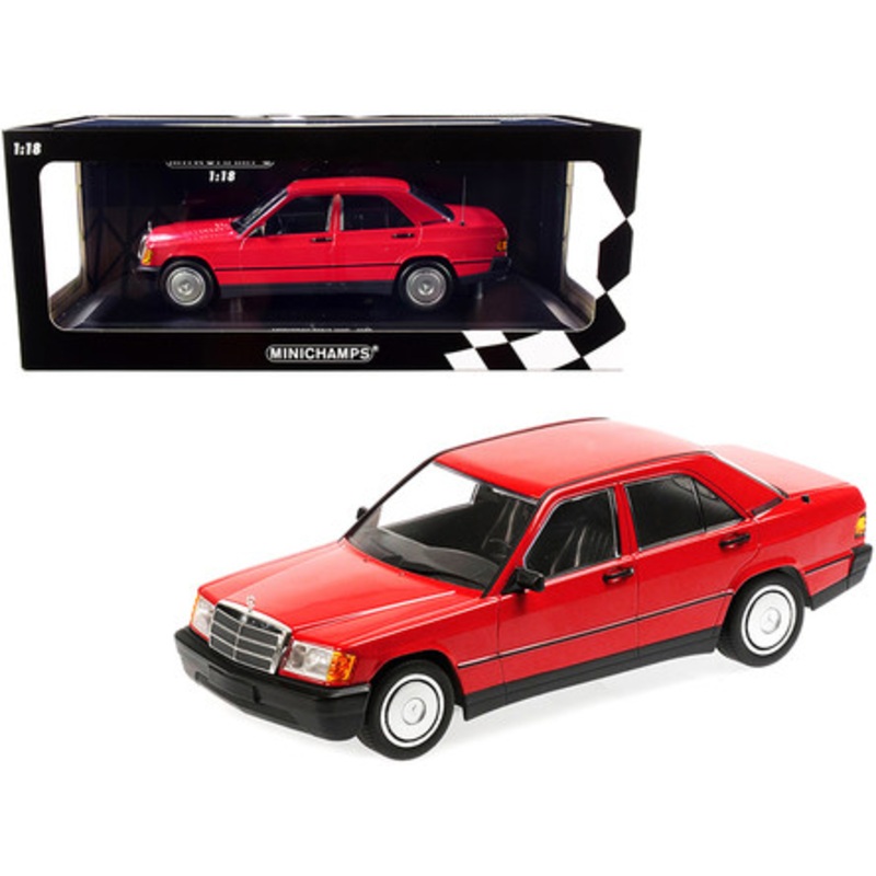 1/18 Minichamps 1982 Mercedes-Benz 190E (W201) (Red) Diecast Car Model