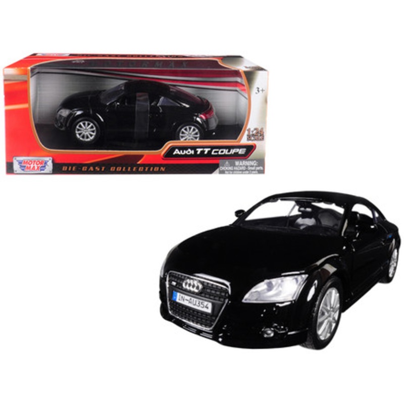 1/24 Motormax Audi TT Coupe Black Diecast Car Model