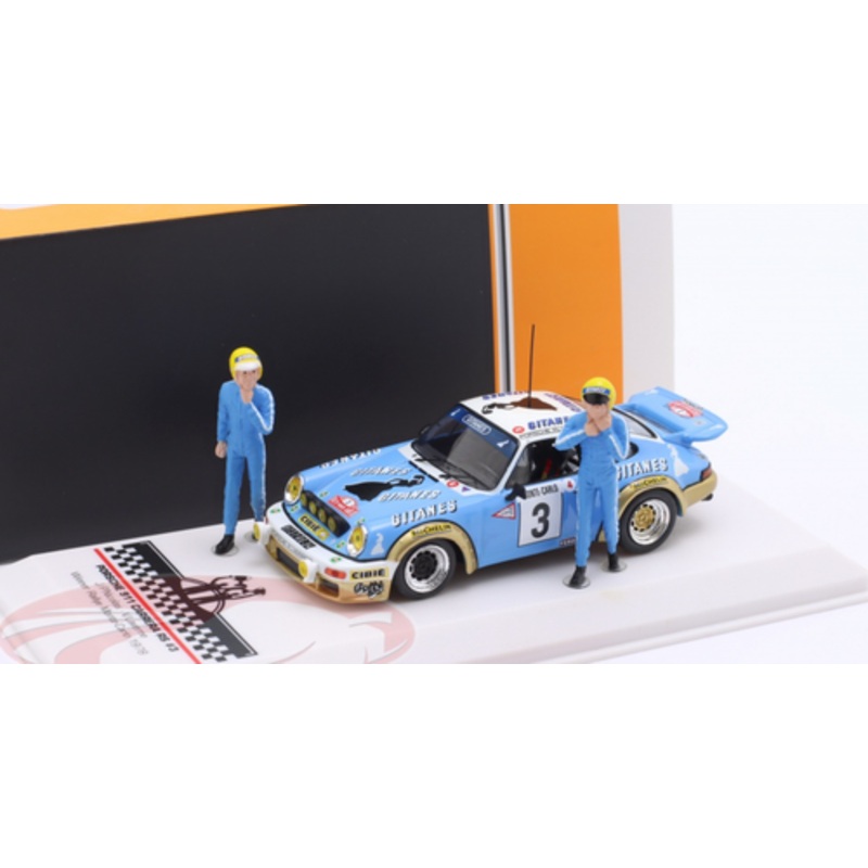 1/43 Ixo 1978 Porsche 911 Carrera RS 3.0 #3 Winner Rallye Monte Carlo Car Model with Figures