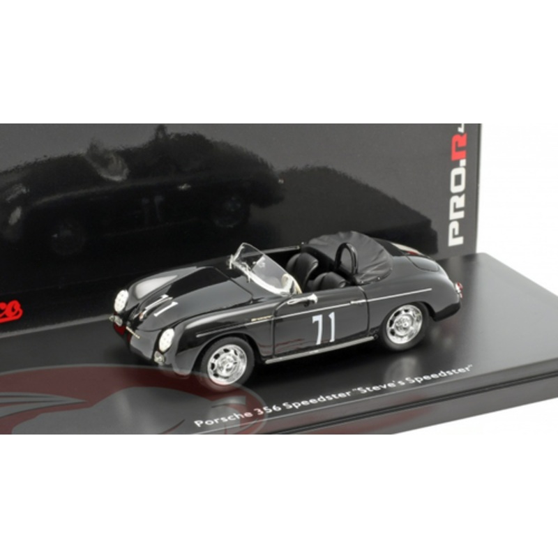 1/43 Schuco Porsche 356 Speedster #71 Steve's Speedster (Black) Car Model