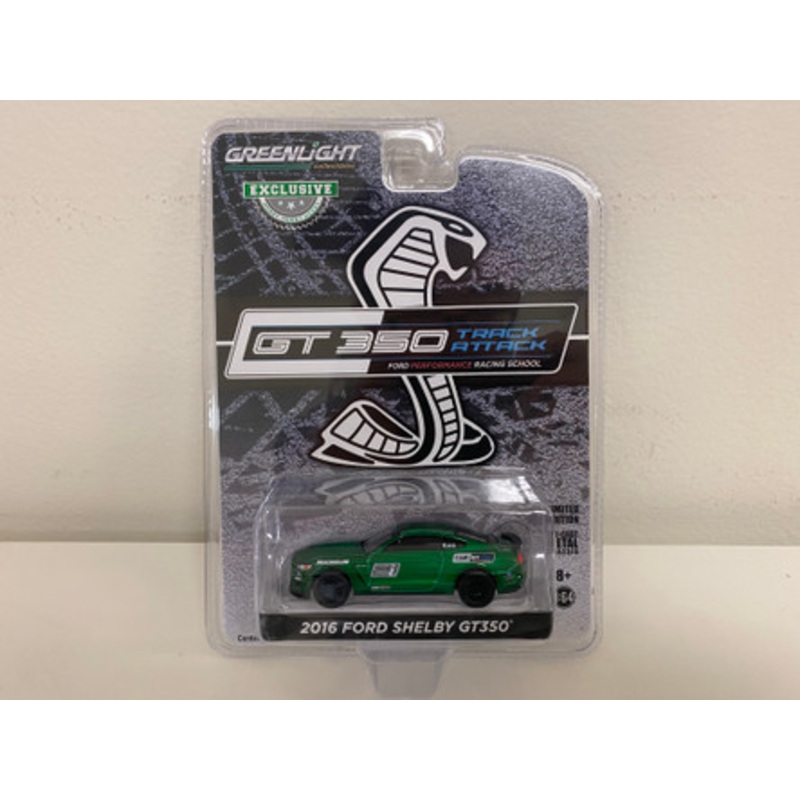 CHASE CAR 2016 Ford Mustang Shelby GT350 #21 (Green) "Ford Performance Racing School" GT350 Track Attack "Hobby Exclusive" 1/64 Diecast Model Car by Greenlight