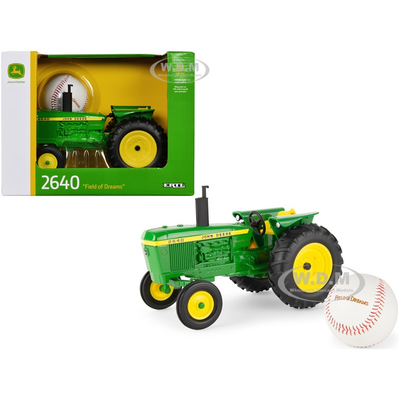 John Deere 2640 Tractor Green with Baseball "Field of Dreams" (1989) Movie 1/16 Diecast Model by ERTL TOMY