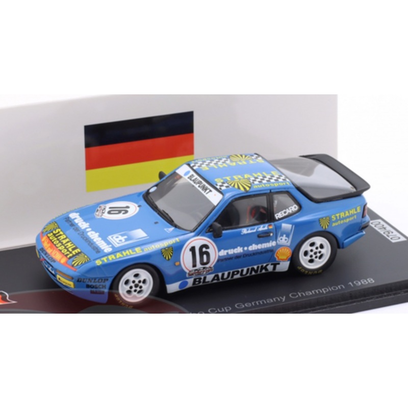 1/43 Spark Porsche 944 Turbo Cup No.16 Germany Champion 1988 Roland Asch Car Model