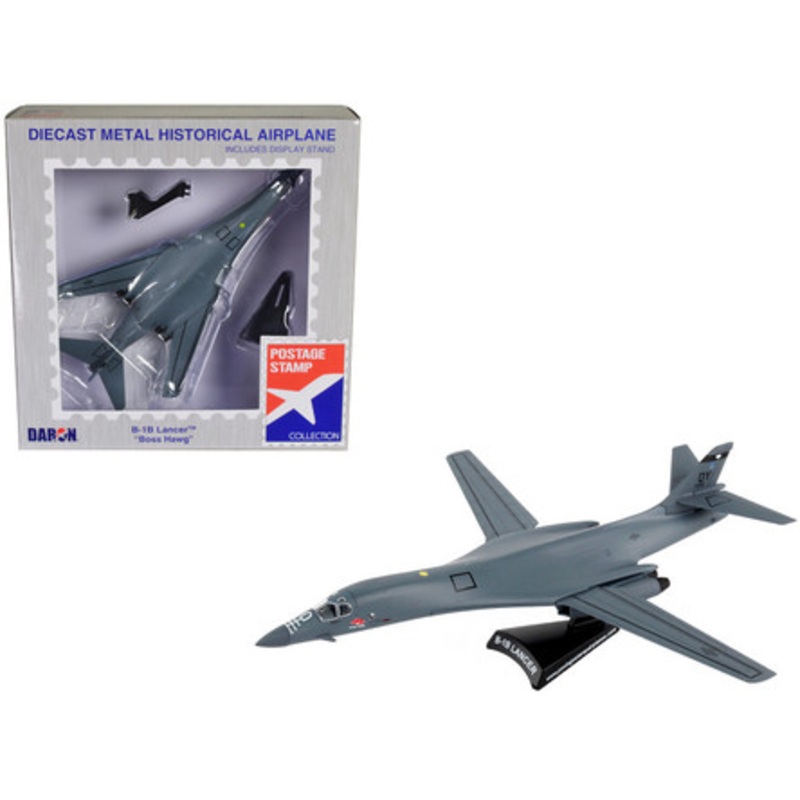 Rockwell International B-1B Lancer Bomber Aircraft "Boss Hawg" United States Air Force 1/221 Diecast Model Airplane by Postage Stamp