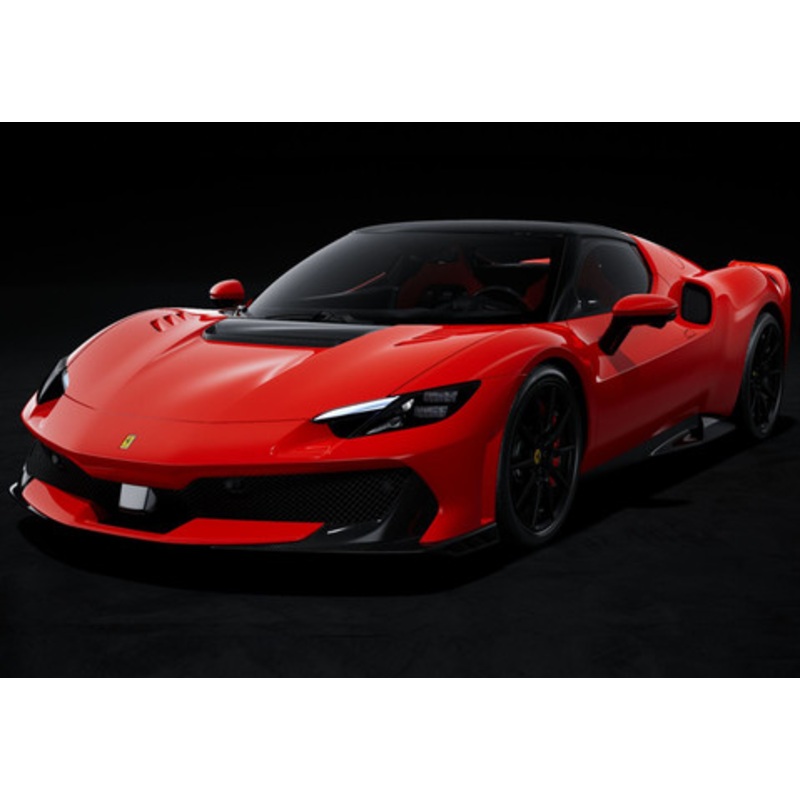 1/18 BBR Ferrari 296 Speciale (Rosso Corsa Red with Black Roof) Car Model
