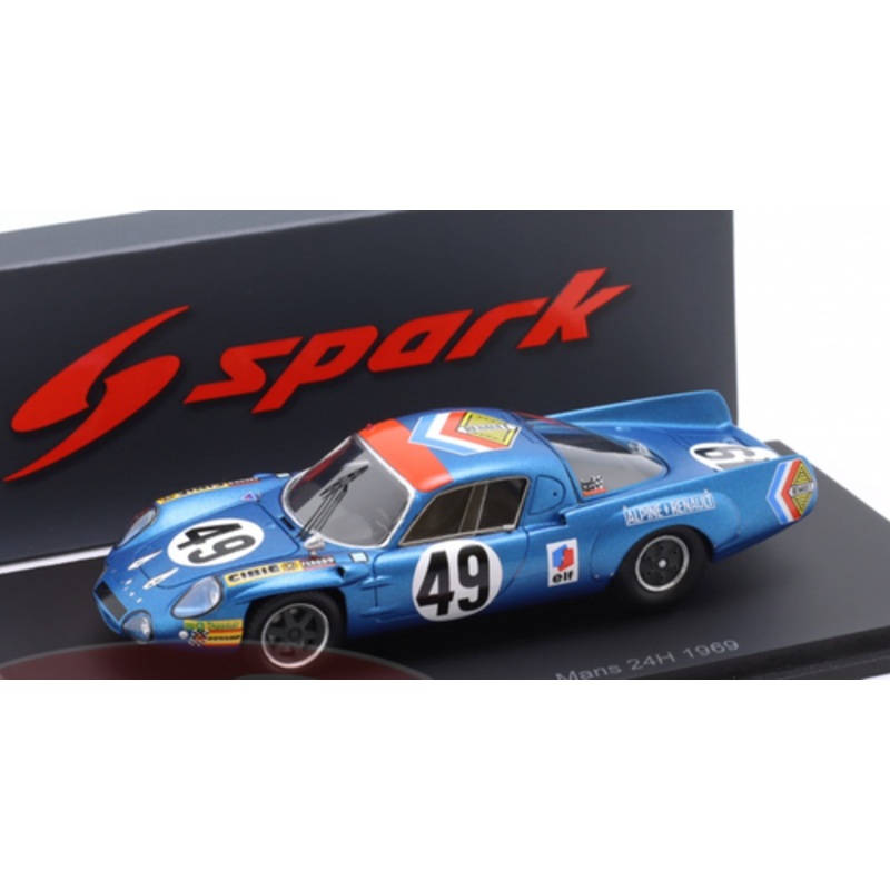 1/43 Spark Alpine A210 No.49 Le Mans 24H 1969 J. Foucteau- P. Compain Car Model