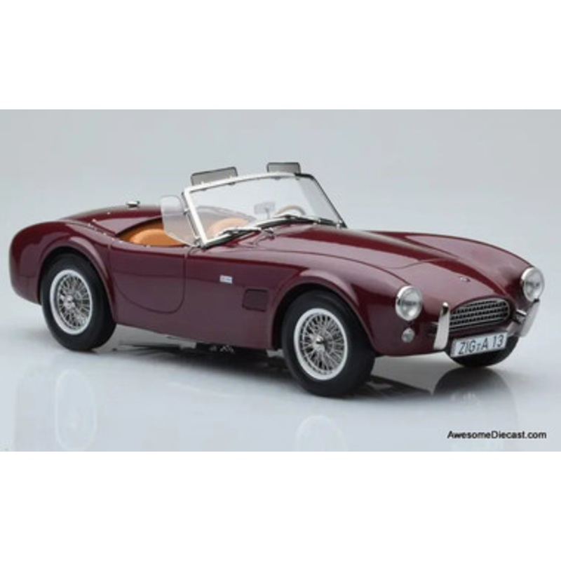 1963 AC Cobra 289 Convertible, Dark Red 1:18 Diecast Model Car by Norev