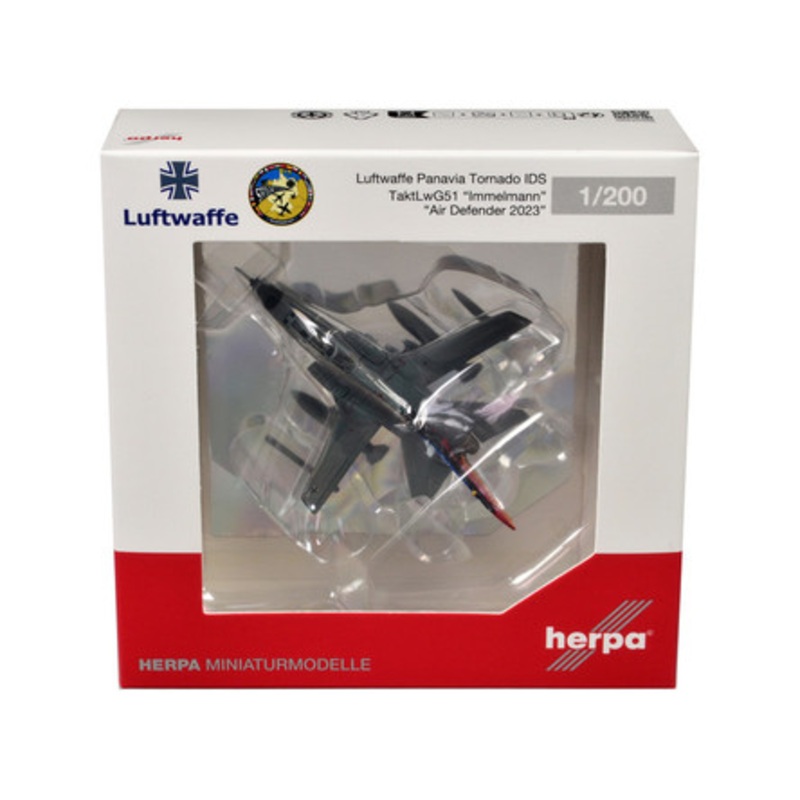 Panavia Tornado IDS Aircraft "Tactical Air Wing 51 Air Defender 2023" German Luftwaffe 1/200 Diecast Model Airplane by Herpa