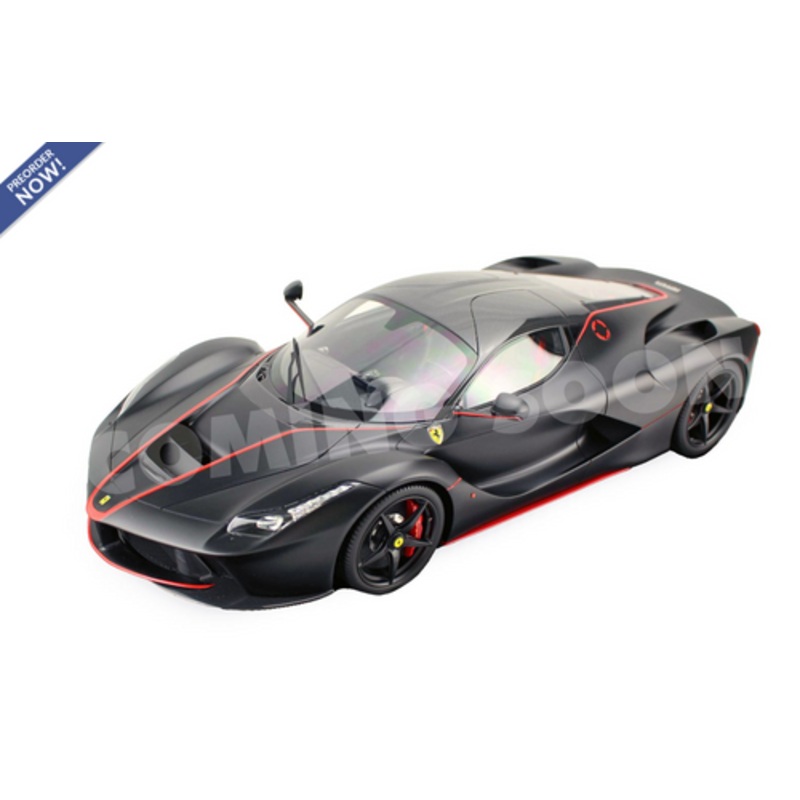 1/12 BBR Ferrari LaFerrari (Matte Black with Red Stripes) Car Model Limited 20 Pieces