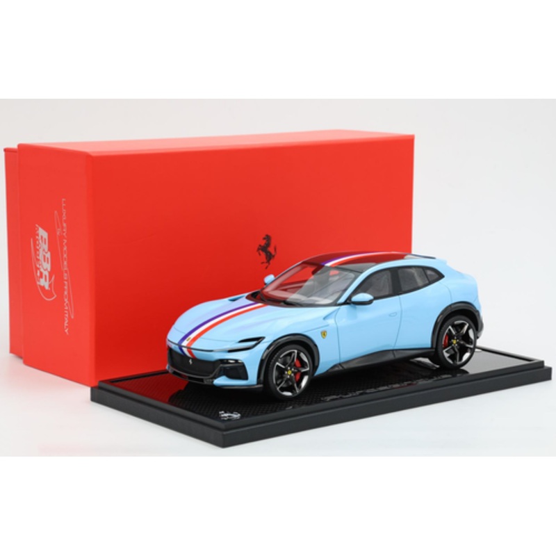 1/18 BBR Ferrari Purosangue (Azzurro La Plata Blue) Car Model Limited 20 Pieces