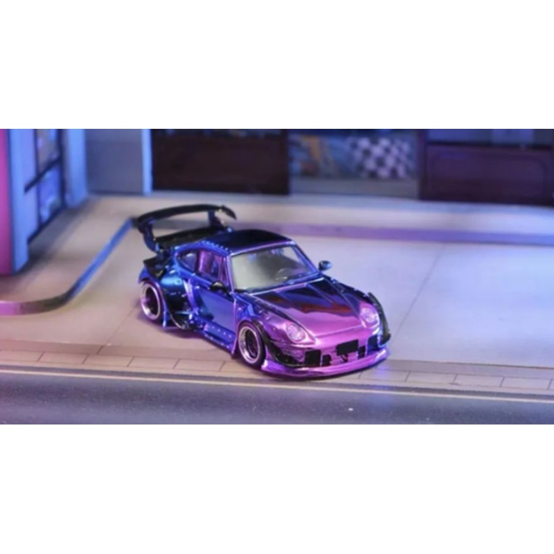 1/64 Street Weapon SW Porsche 911 RWB 993 (Chrome Holographic) Car Model