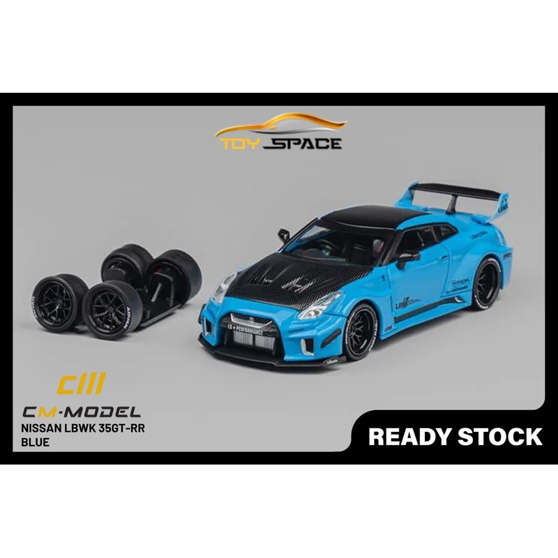 [CM MODEL] 1/64 Nissan LBWK 35GT-RR Blue
