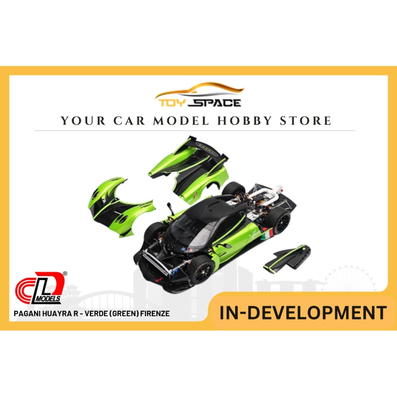[LCD] 1:18 Pagani Huayra R - Verde (Green) Firenze