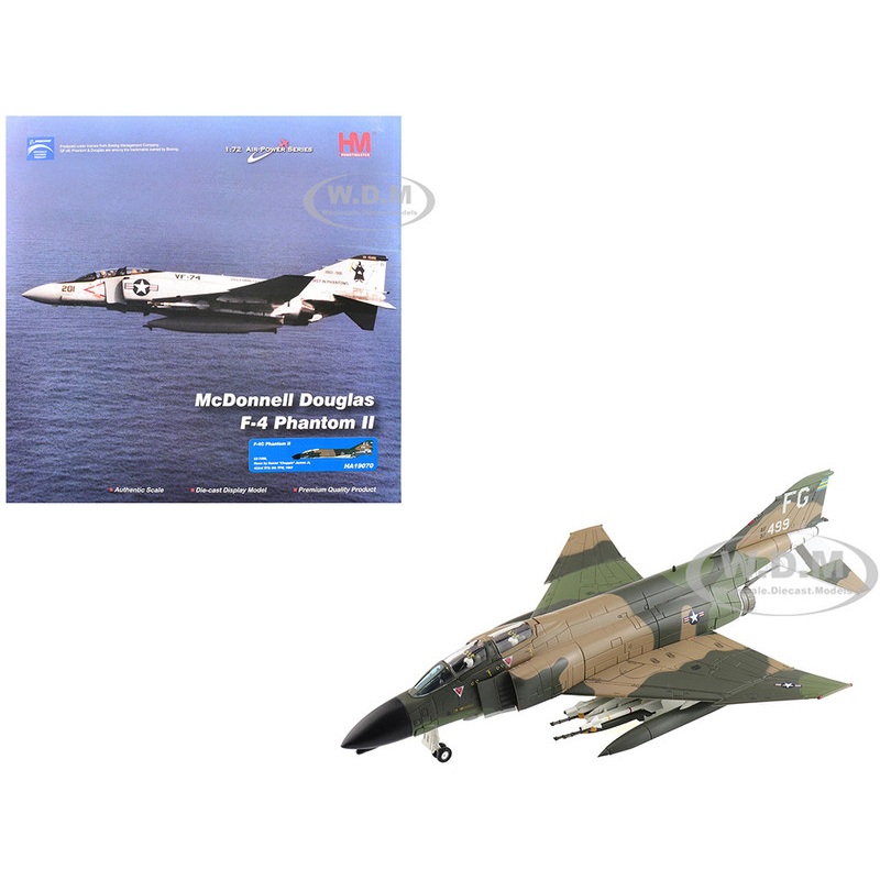 McDonnell Douglas F-4C Phantom II Fighter-Bomber Aircraft "63-7499, Daniel "Chappie" James Jr., 433rd TFS, 8th TFW" (1967) United States Air Force "Air Power Series" 1/72 Diecast Model by Hobby Master