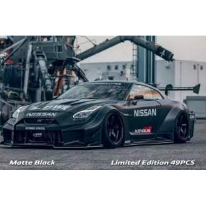 1/18 LB-Silhouette Works GT Nissan 35GT-RR (Matte Black) Resin Car Model Limited 49 Pieces