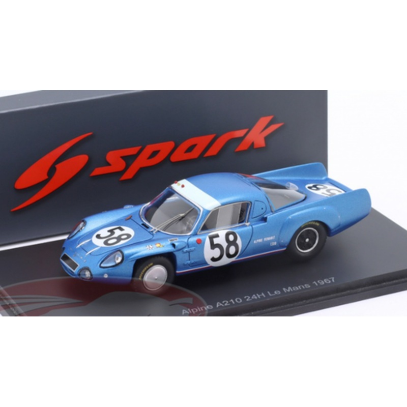 1/43 Spark 1967 Alpine A210 #58 24h LeMans Socit des Automobiles Alpine Philippe Vidal, Leo Cella Car Model