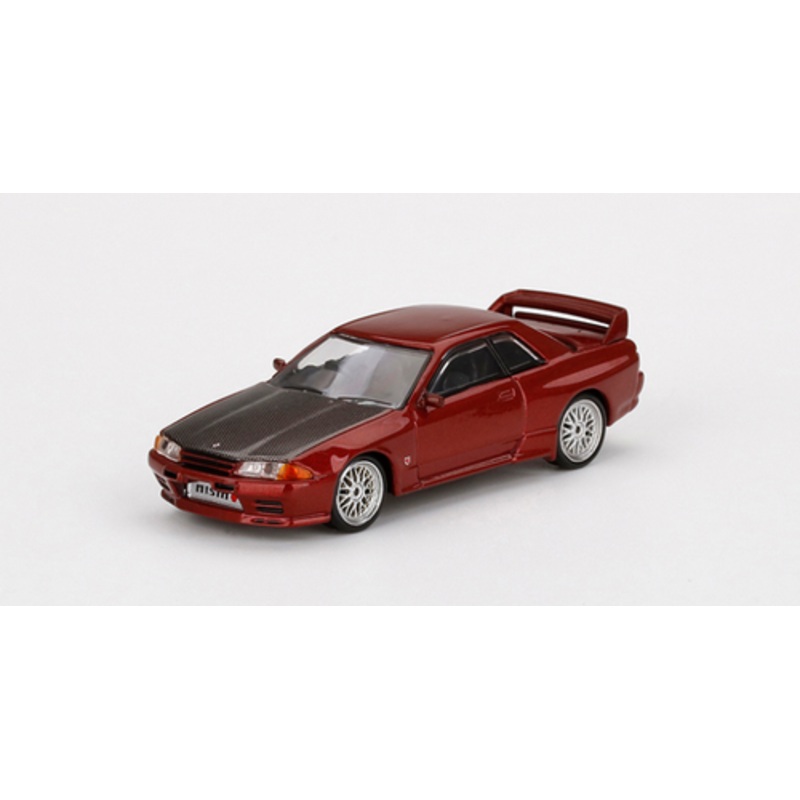 1/64 Mini GT Nissan GT-R R32 Red Pearl BBS Diecast Car Model