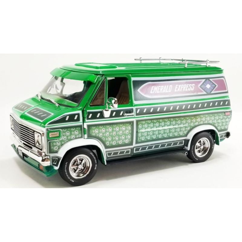 1/18 ACME 1974 Chevrolet G-Series Van Emerald Express Diecast Car Model