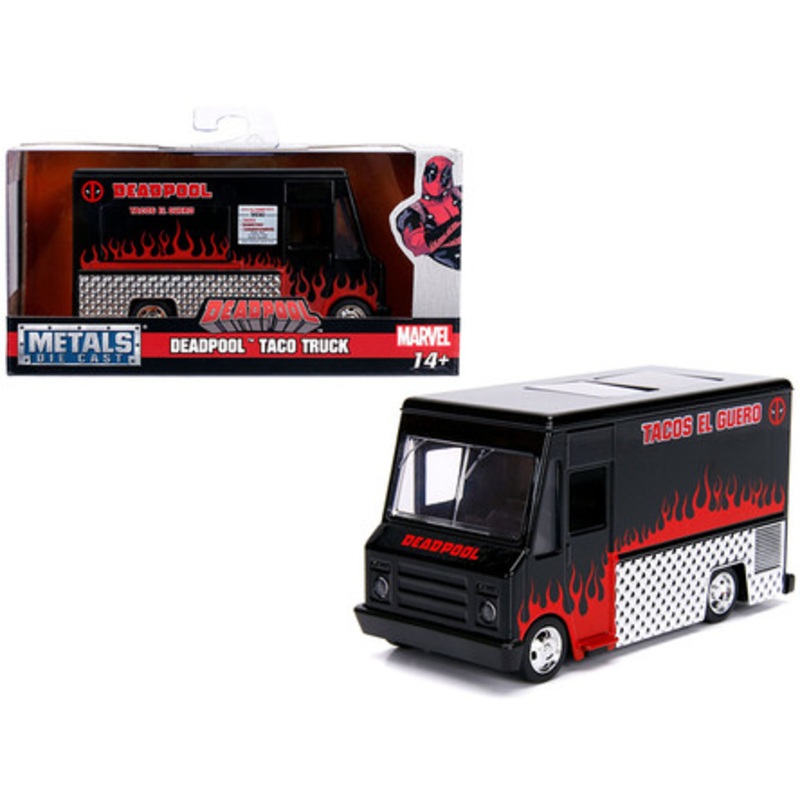 Deadpool Taco Truck Black "Marvel" Series 1/32 Diecast Model by Jada