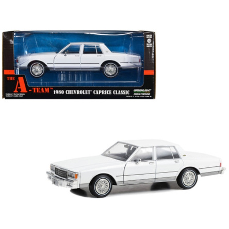 1980 Chevrolet Caprice Classic White "The A-Team" (1983-1987) TV Series "Hollywood" Series 1/24 Diecast Model Car by Greenlight