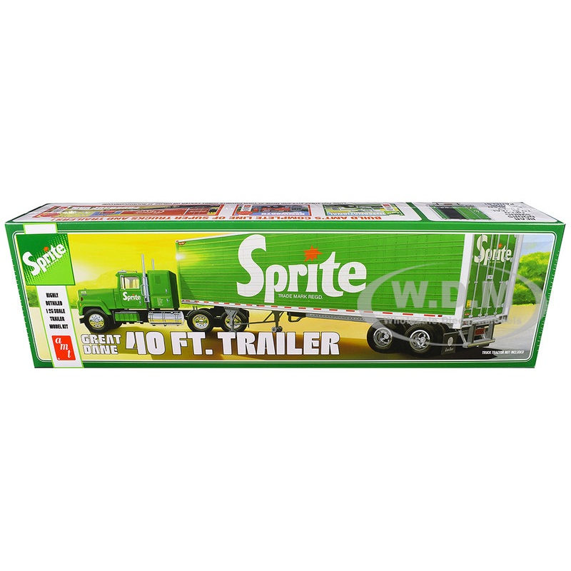 Skill 3 Model Kit Great Dane 40' Dry Goods Trailer "Sprite" 1/25 Scale Model by AMT