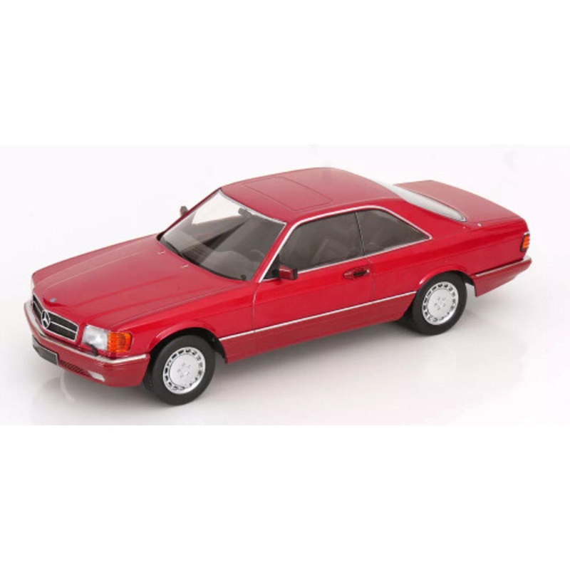 1/18 KK-Scale 1985 Mercedes-Benz 500 SEC (C126) (Red Metallic) Car Model