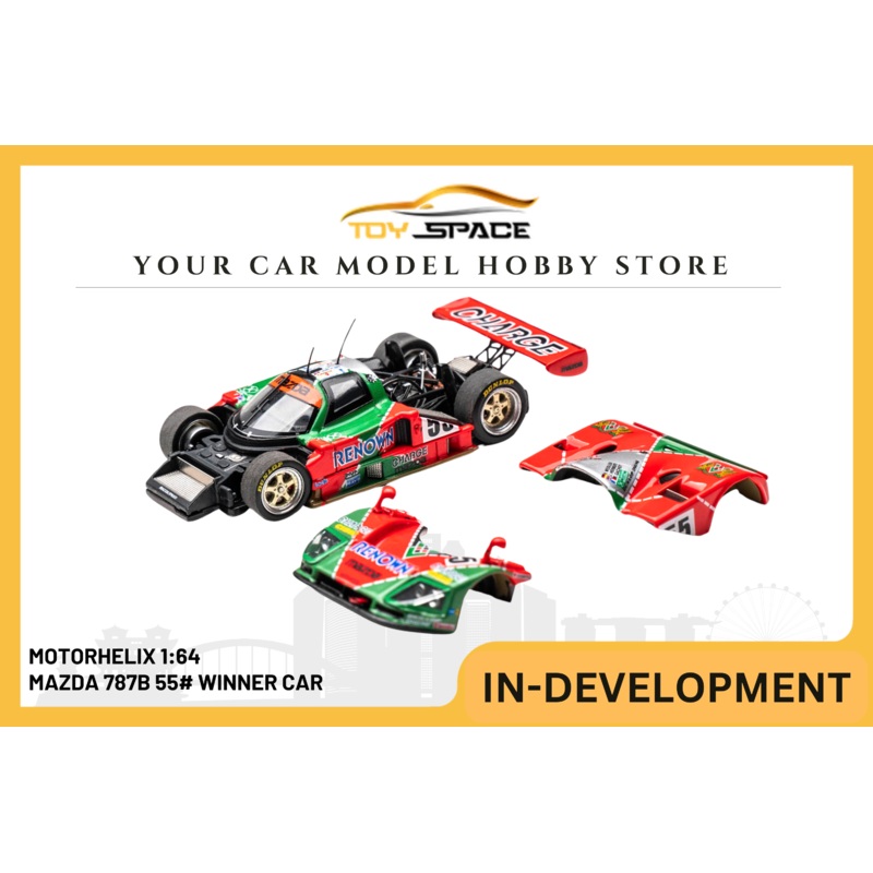 [MOTORHELIX] 1:64 Mazda 787B 55# WINNER Car