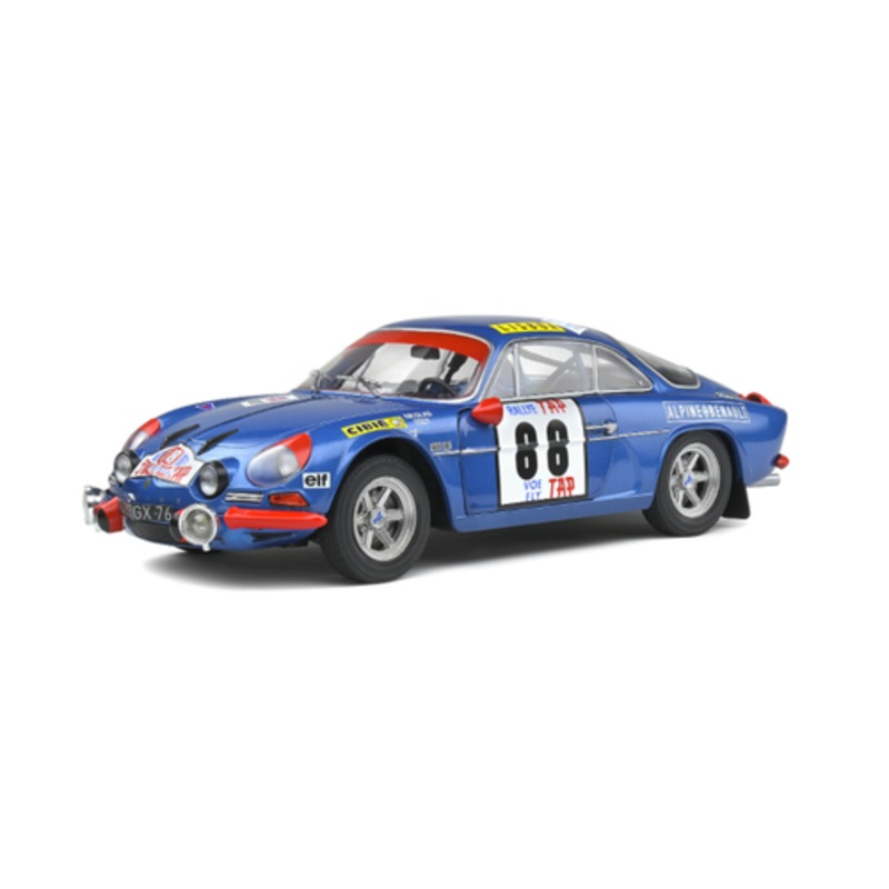 1/18 Solido 1971 Renault Alpine A110 1600S Rallye Du Portugal Diecast Car Model