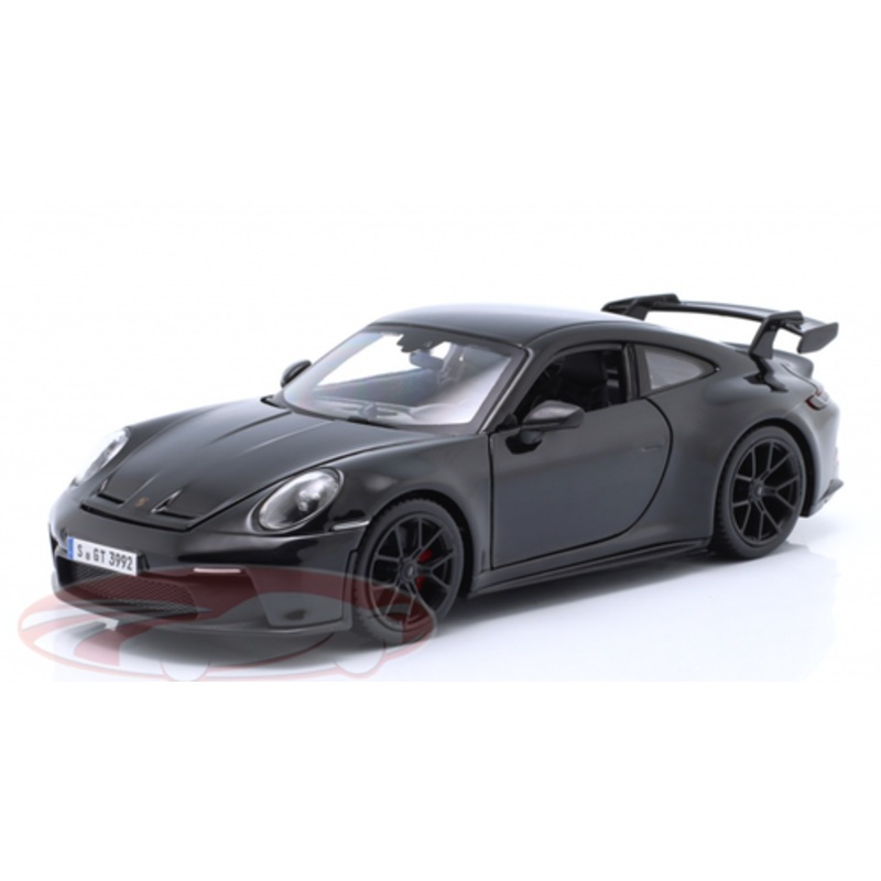 1/24 BBurago 2021 Porsche 911 (992) GT3 (Black) Diecast Car Model