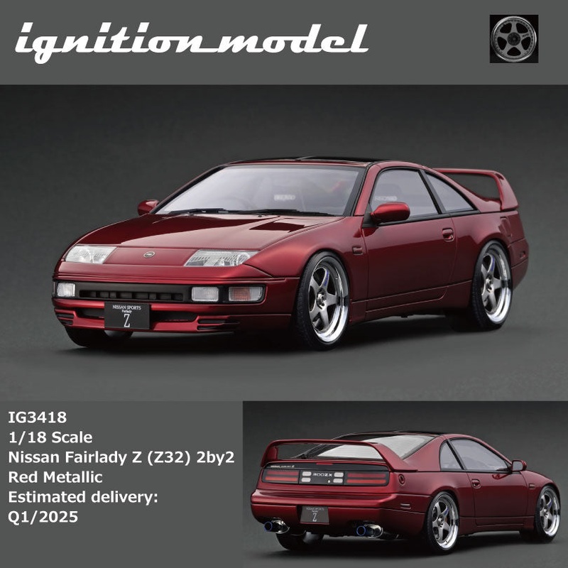 [Preorder] Ignition Model 1:18 Nissan Fairlady Z (Z32) 2by2 Red Metallic IG3418