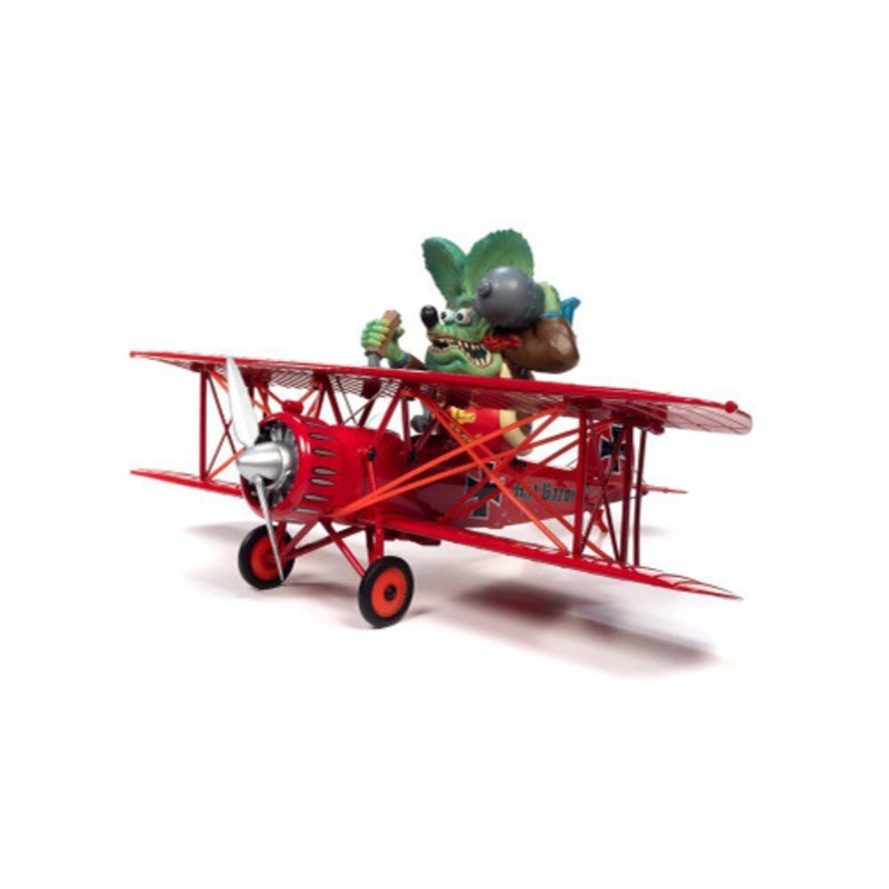 1/30 Auto World 1929 Waco Straight Wing Rat Fink "Rat Baron" (Red) Diecast Model
