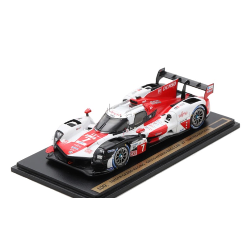 1/43 Spark 2023 Toyota GR010 Hybrid #7 Showcar 24h LeMans Toyota Gazoo Racing Mike Conway, Kamui Kobayashi, Jose Maria Lopez Car Model