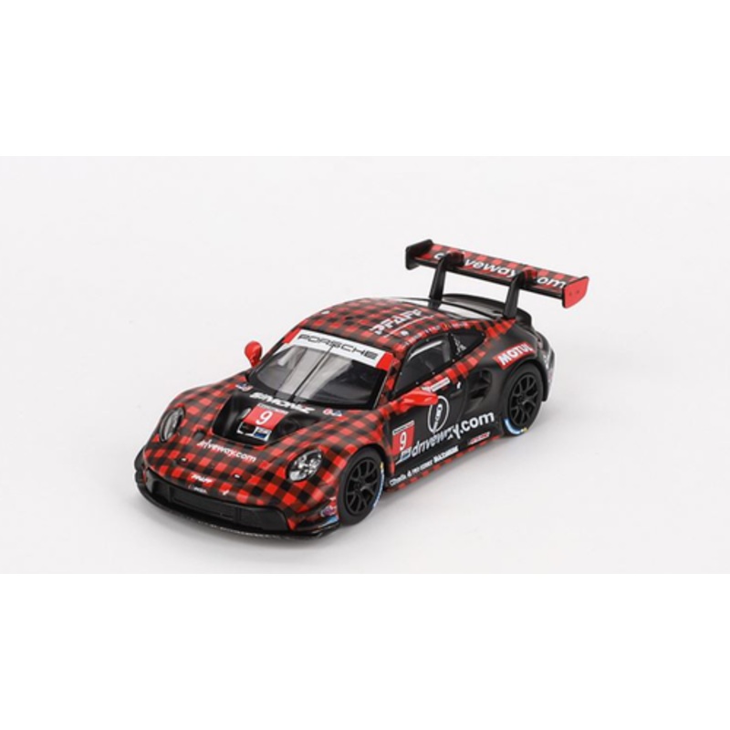 1/64 Mini GT 2023 Porsche 911 GT3 R #9 GTD PRO Pfaff Motorsports IMSA Sebring 12 Hrs. Winner Diecast Car Model
