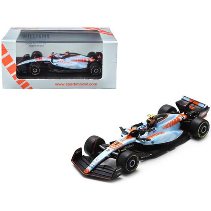 Williams FW45 #2 Logan Sargeant Formula One F1 "Singapore GP" (2023) 1/64 Diecast Model Car by Spark
