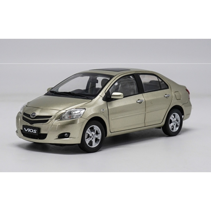 1/18 Dealer Edition Toyota Yaris / Vios (Champagne) 2nd Generation (XP90; 20072013) Diecast Car Model