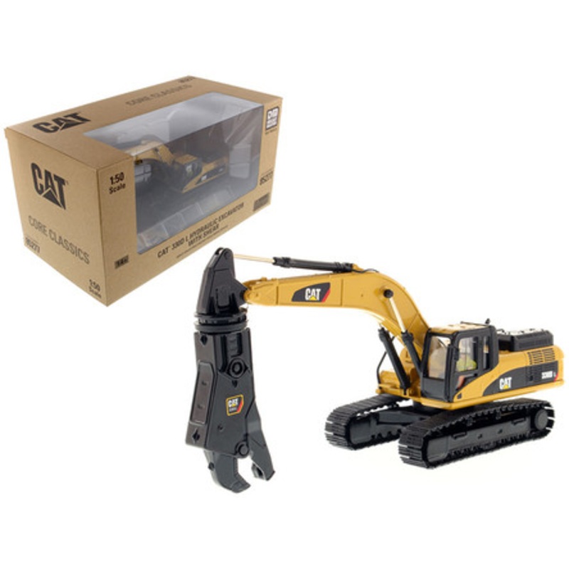 CAT Caterpillar 330D L Hydraulic Excavator with Shear and Operator "Core Classics Series" 1/50 Diecast Model by Diecast Masters