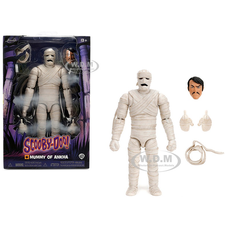Mummy of  Ankha 7" Moveable Figure with Accessories and Alternate Head and Hands "Scooby-Doo!" Franchise Model by Jada