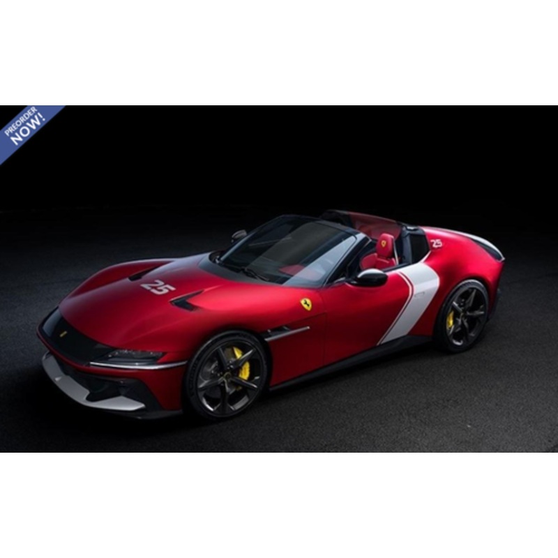 1/18 BBR Ferrari 12 Cilindri Spider (Rosso Matte Red Racing 2025) Car Model