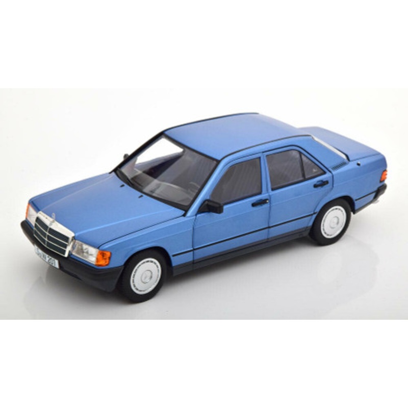 1/18 Dealer Edition 1982-1988 Mercedes-Benz 190E (W201) (Diamond Blue) Diecast Car Model