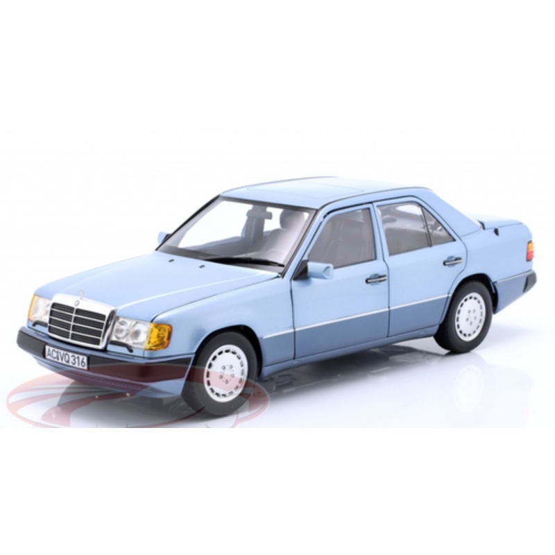 1/18 Norev 1990 Mercedes-Benz 230E (W124) (Light Blue Metallic) Diecast Car Model