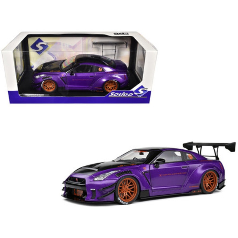 1/18 Solido 2022 Nissan GT-R (R35) Liberty Walk Body Kit 2.0 Diecast Car Model