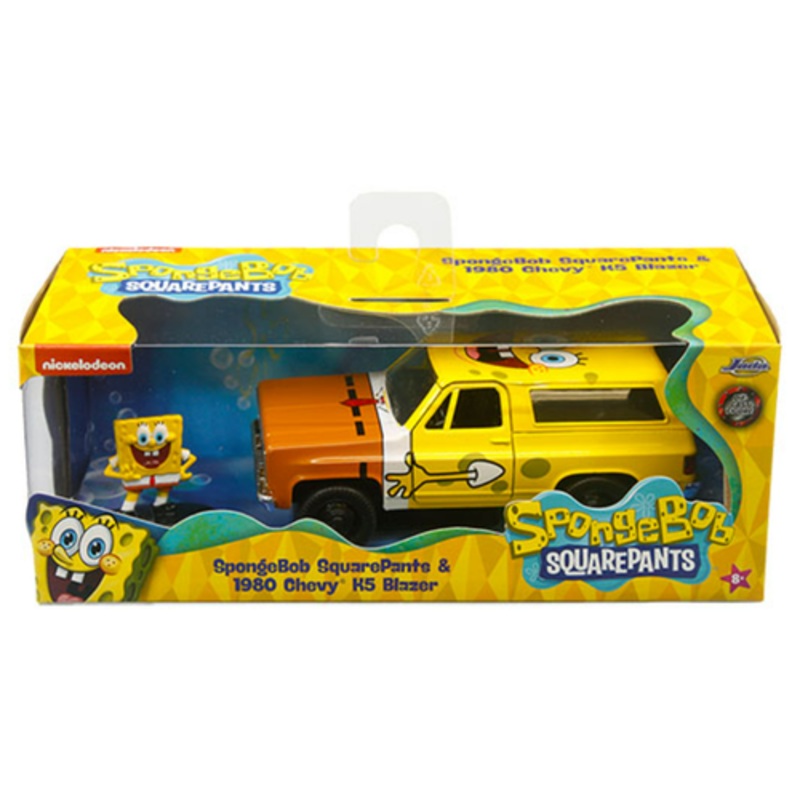 1/32 Jada SpongeBob SquarePants & 1980 Chevrolet K5 Blazer Diecast Car Model