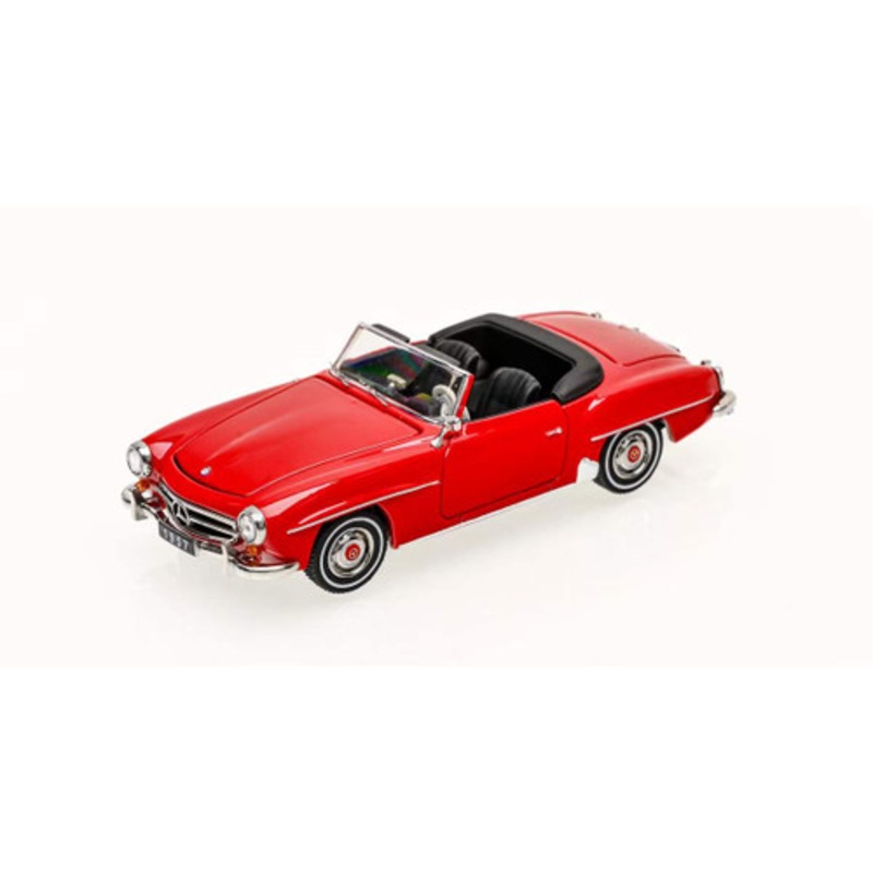 1/64 GFCC Mercedes-Benz 190SL Convertible (Red) Diecast Car Model
