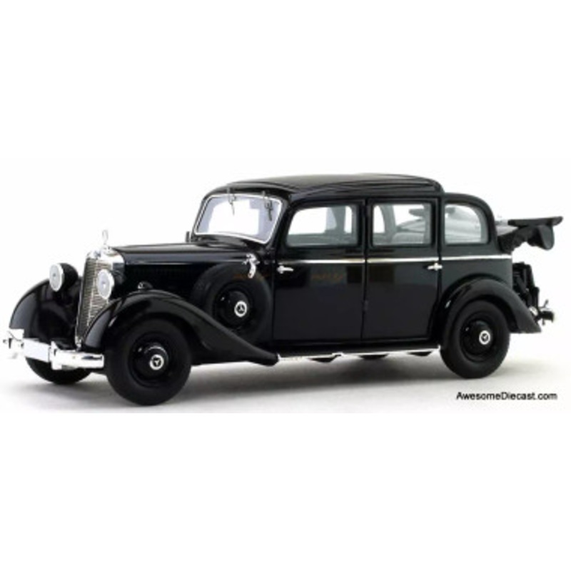 1940 Mercedes-Benz 260D Pullman Landaulet, Black 1:43 Resin Cast Model Car by Esval Models