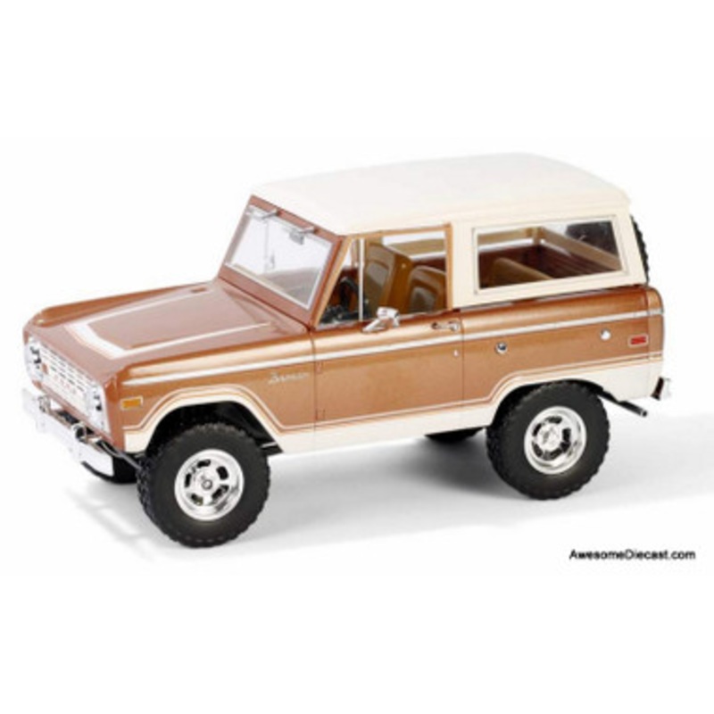 1973 Ford Bronco Ranger, Hot Ginger Metallic 1:18 Diecast Model Car by Greenlight