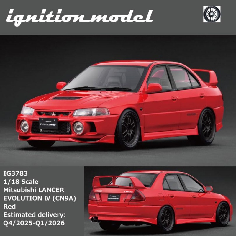 [Preorder] Ignition Model 1:18 Mitsubishi LANCER EVOLUTION  (CN9A) Red IG3783