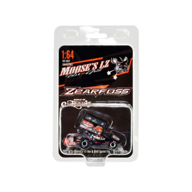 Winged Sprint Car #3Z Brock Zearfoss "Moose's LZ Bar and Grill" Brock Zearfoss Racing "World of Outlaws" (2022) 1/64 Diecast Model Car by ACME