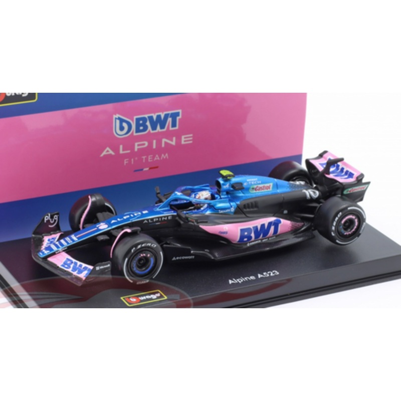1/43 BBurago 2023 Formula 1 Pierre Gasly Alpine A523 #10 Car Model Elite Edition